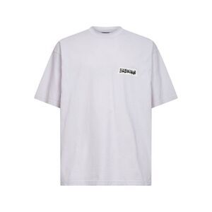 Balenciaga Men Dirty White Masking Tape Medium Fit T-Shirt